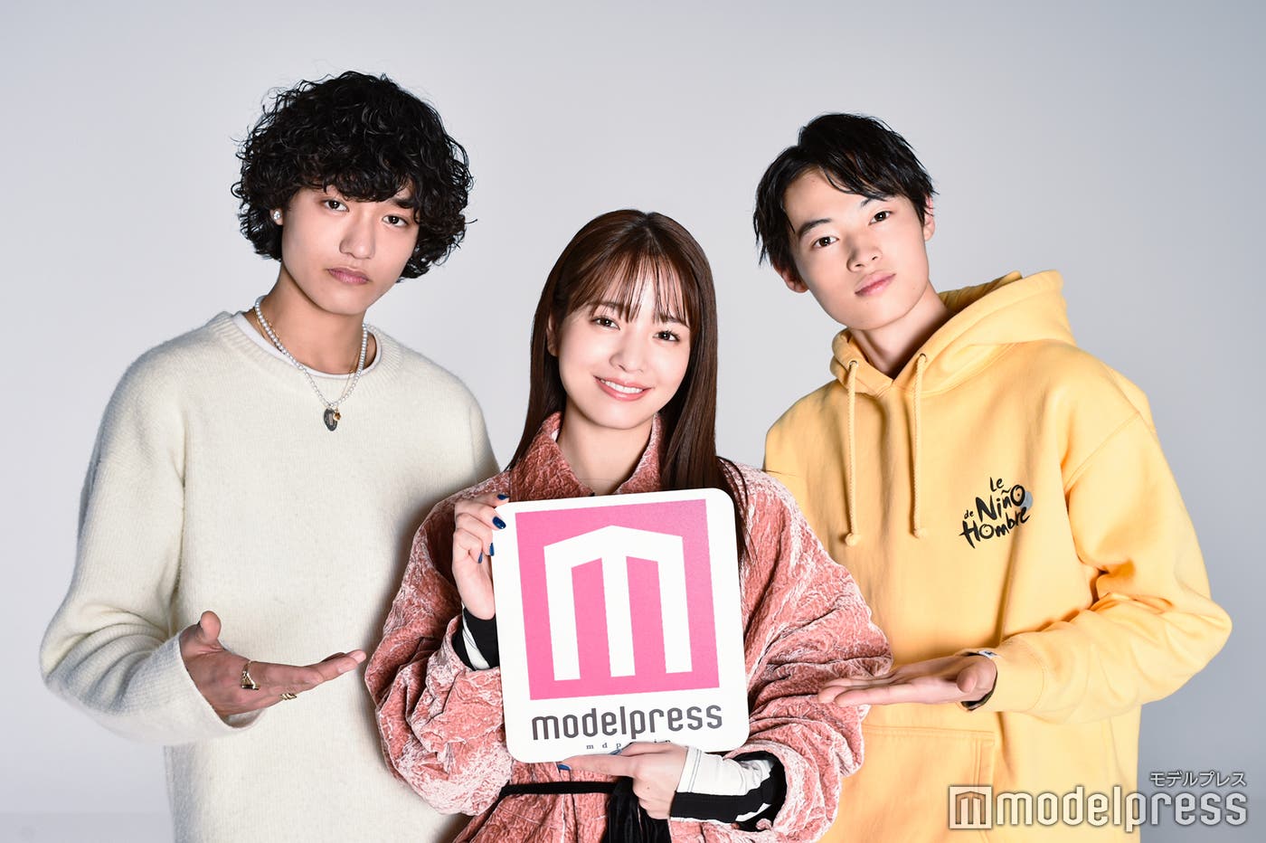 (左から)seidai、横田真悠、窪塚愛流(C)モデルプレス