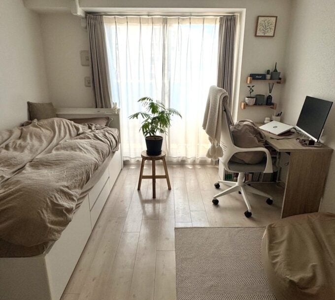 【6畳～8畳】ゆったりくつろげる部屋を作る方法。1Kレイアウト実例集