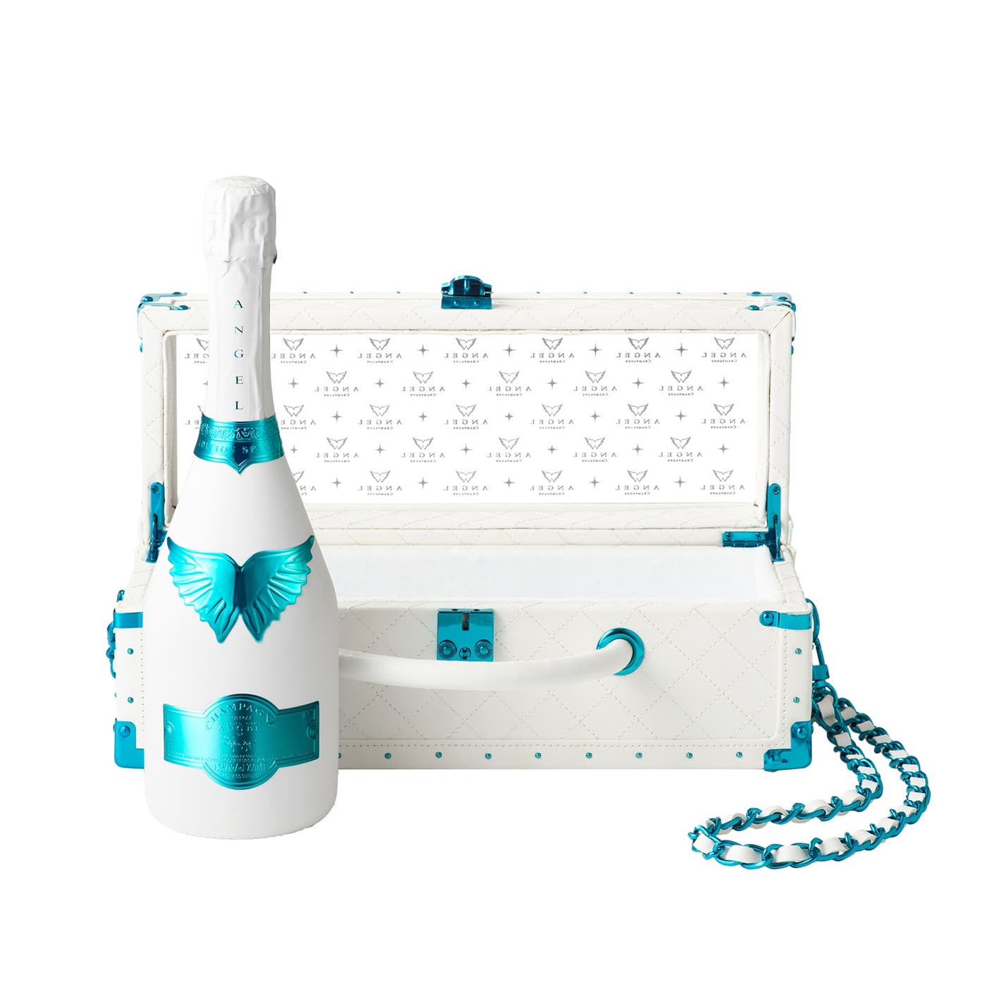 「ANGEL CHAMPAGNE NV Brut Rose White -WHITE DAY EDITION-」レザータイプ