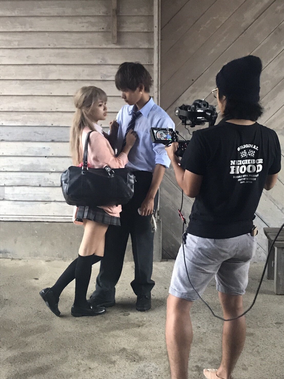 なちょす＆那須泰斗／メイキングカット（提供写真）