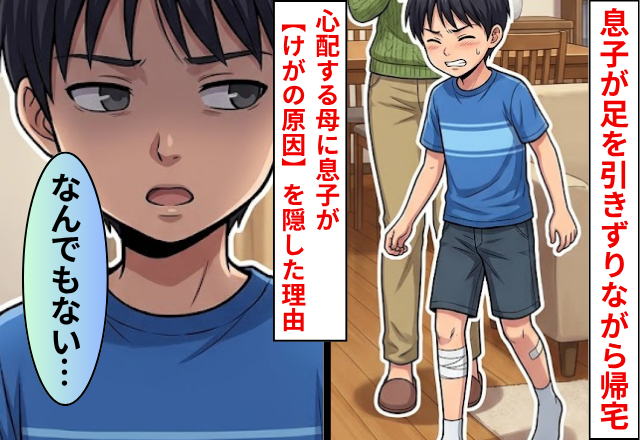 公園から帰宅した息子が…足を引きずっている！？だが「なんでもない」息子が【けがの原因】を隠した理由