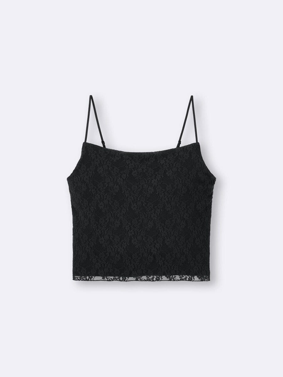 GUのブラフィールクロップドレースキャミソール