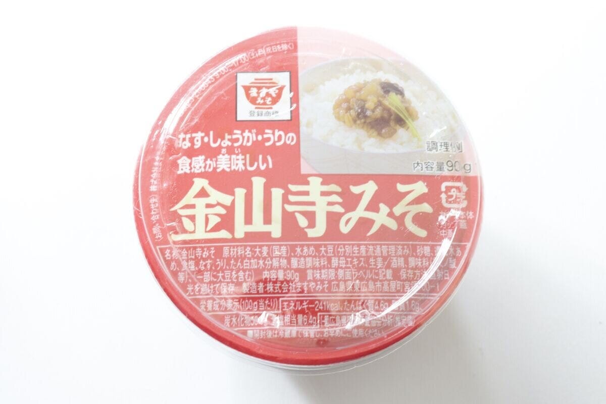 ダイソーの金山寺みそのパッケージ
