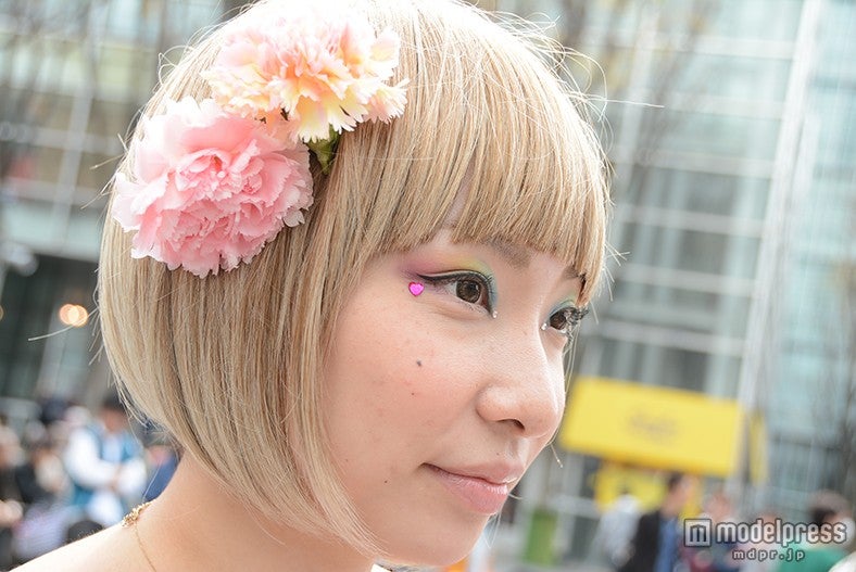 キュートなカラフルグラデーションメイクが印象的だったわかぱいさん