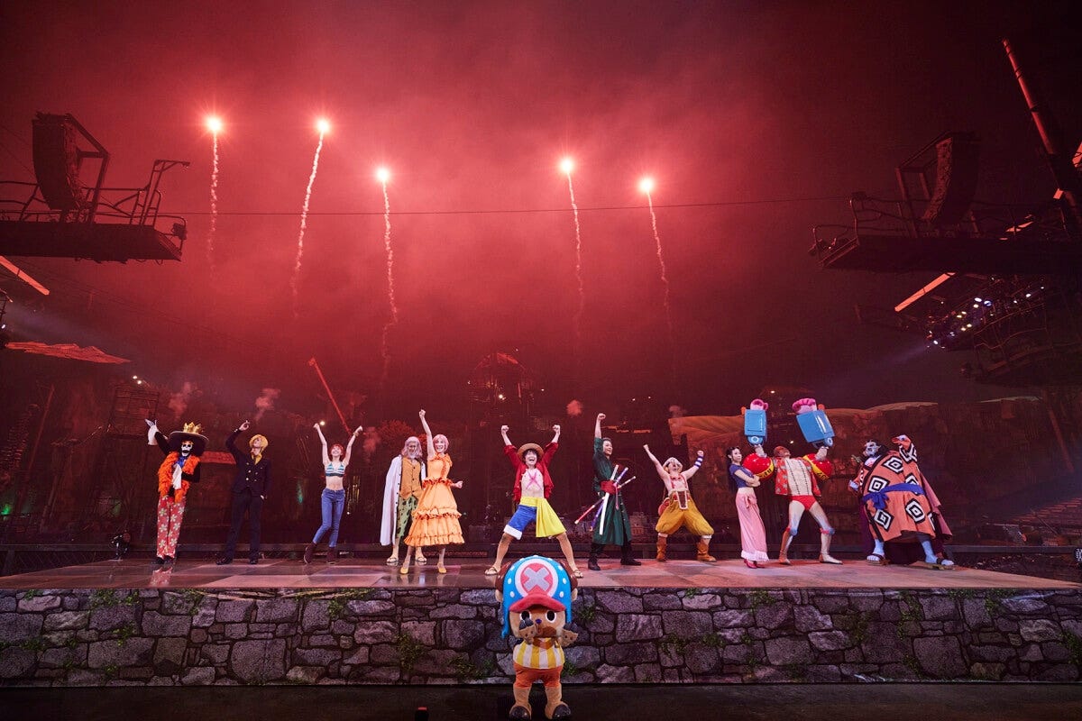 麦わらの一味が勢揃い！　画像提供：ユニバーサル・スタジオ・ジャパン