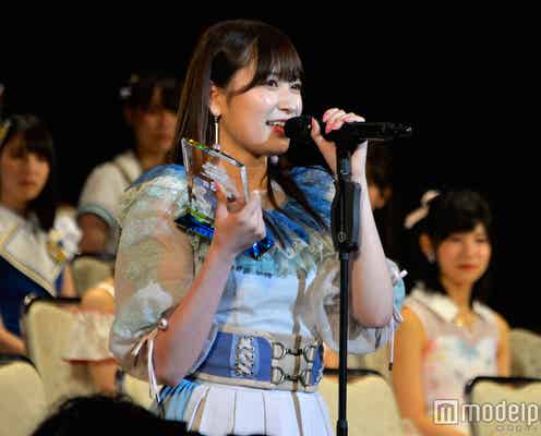 NMB48吉田朱里、大幅ジャンプアップで選抜入り 高橋みなみの名言を「身をもって証明できた」<第9回AKB48選抜総選挙>
