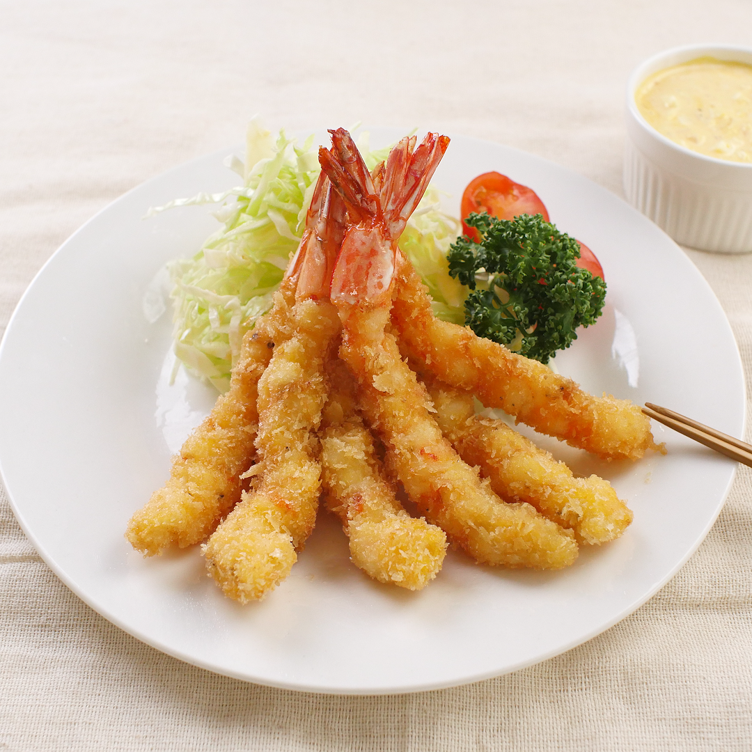 まっすぐ揚がる!洋食屋さんのようなサクサク「エビフライ」