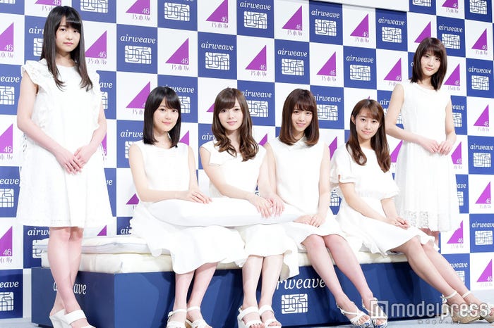 乃木坂46(左から)伊藤万理華、生田絵梨花、白石麻衣、西野七瀬、桜井玲香、若月佑美(C)モデルプレス