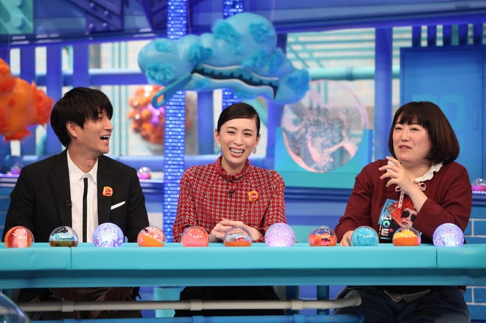 天野浩成、雛形あきこ、黒沢かずこ『芸能人が本気で考えた!ドッキリGP』より(C)フジテレビ