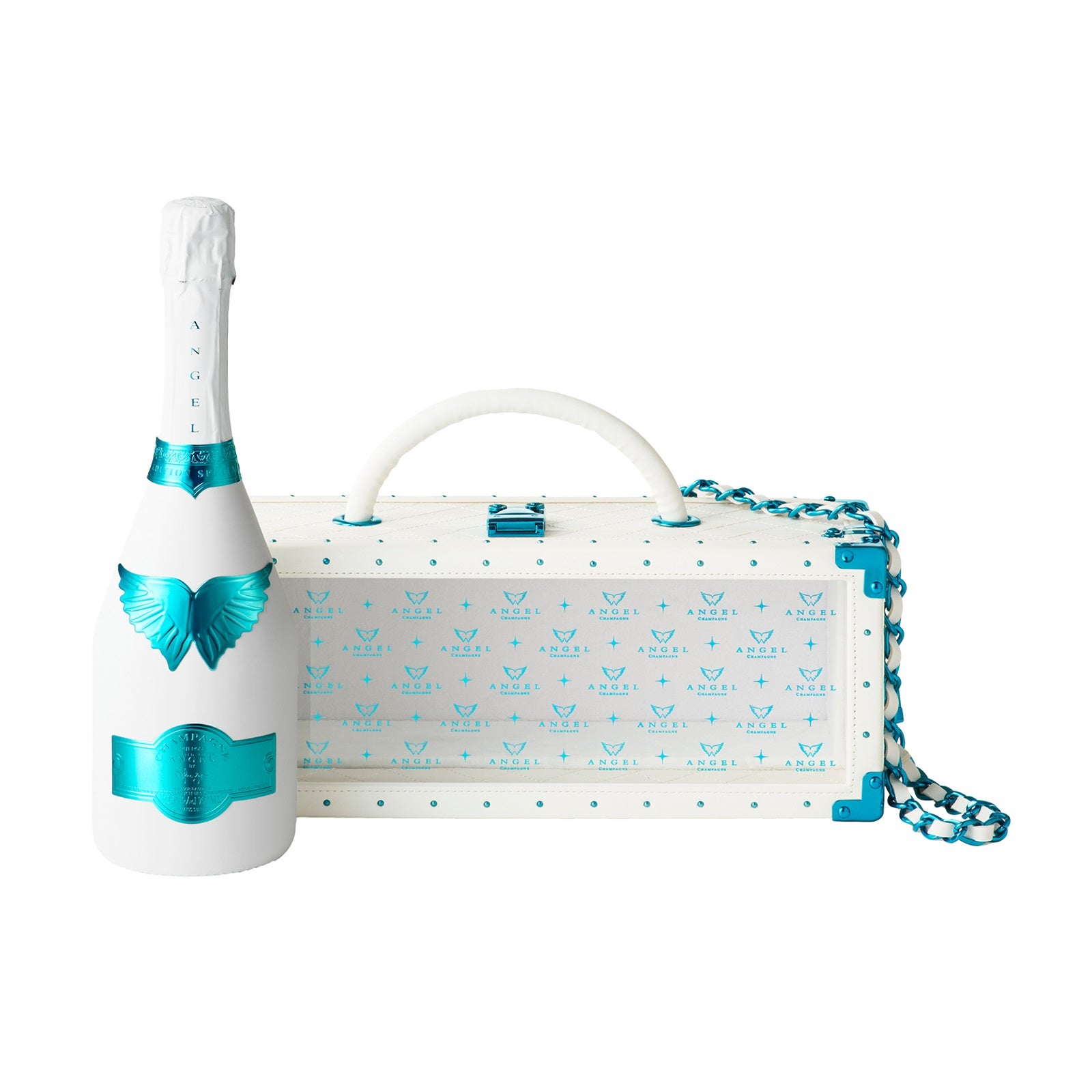 「ANGEL CHAMPAGNE NV Brut Rose White -WHITE DAY EDITION-」レザータイプ