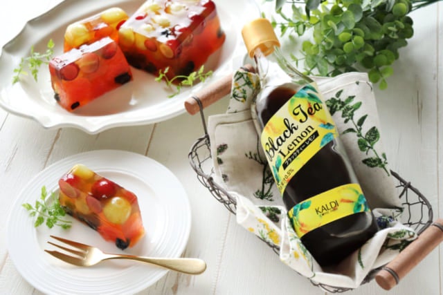 カルディブラックティーレモンとゼリーテリーヌ