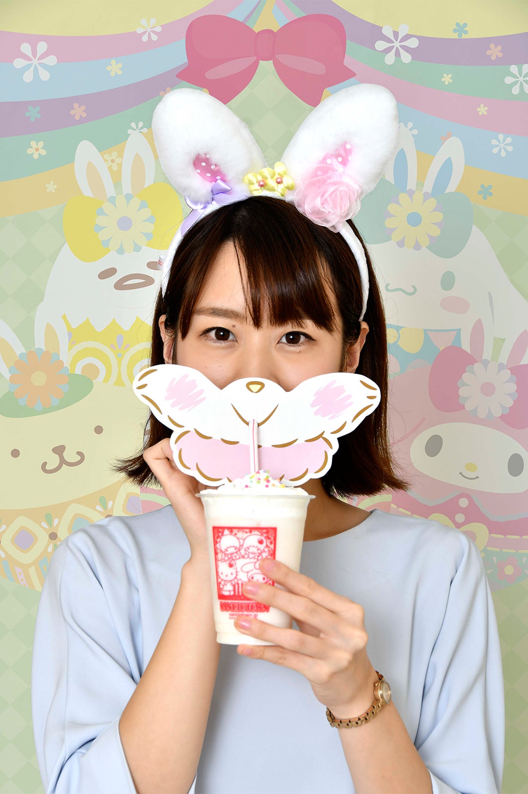 メルのピーチドリンク（600円）※3月18日より／画像提供：サンリオエンターテイメント