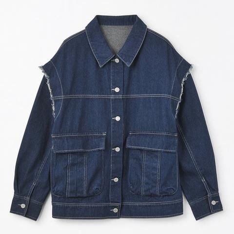 しまむら　春アウター　優秀　高コスパ　デニムジャケット　超しまむら学園・ありさ
