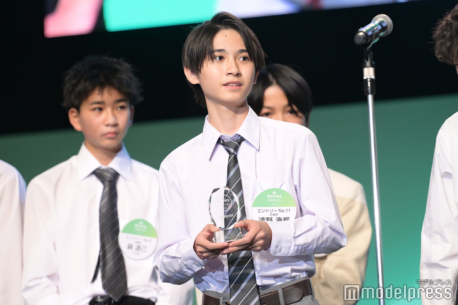 「男子中学生ミスターコン2023」審査結果発表の様子（C）モデルプレス