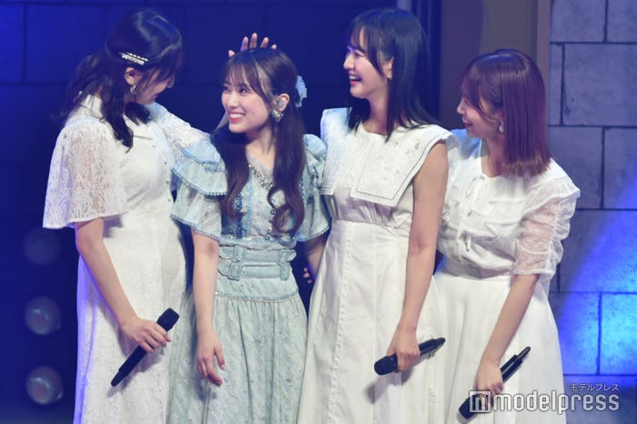 田島芽瑠、矢吹奈子、兒玉遥、朝長美桜 HKT48「矢吹奈子 卒業コンサート〜未来への翼〜」(C)モデルプレス