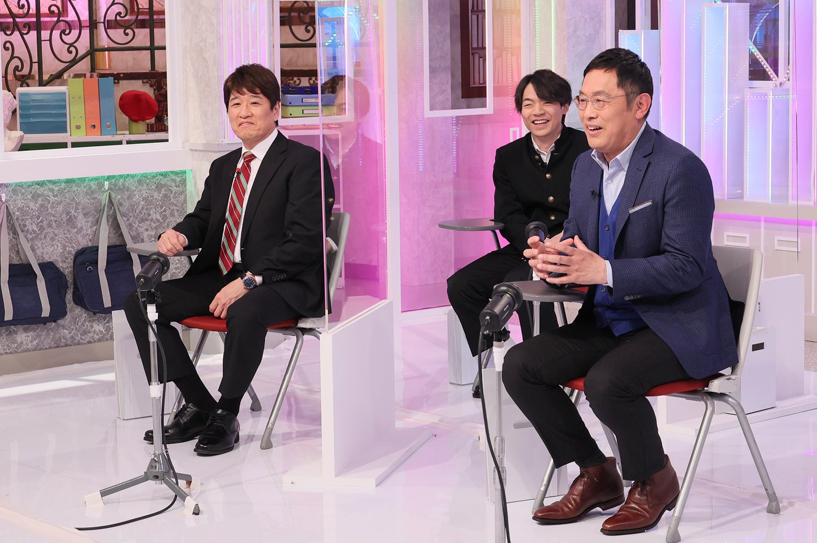 （左から）林修、伊沢拓司、内藤剛志（C）テレビ朝日