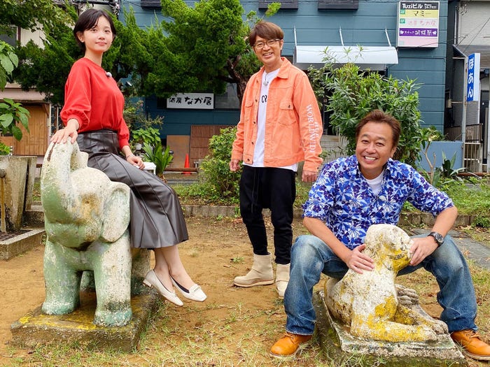 田中瞳アナ、大竹一樹、三村マサカズ (C)テレビ東京