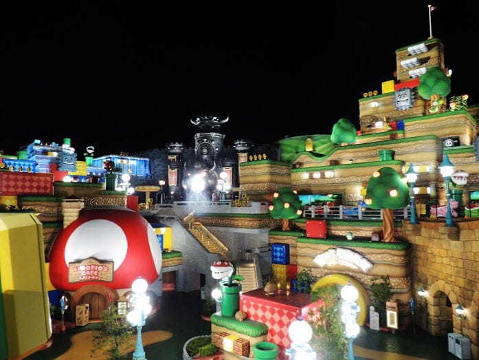 夜の「スーパー・ニンテンドー・ワールド」もおすすめ