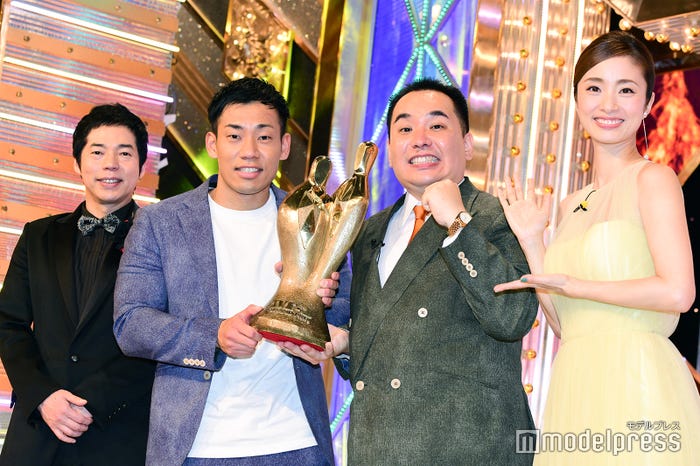 今田耕司、ミルクボーイ(駒場孝、内海崇)、上戸彩 (C)モデルプレス