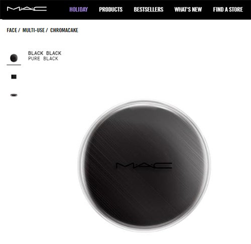「CHROMACAKE」ブラック・ブラック／M・A・C公式サイトより