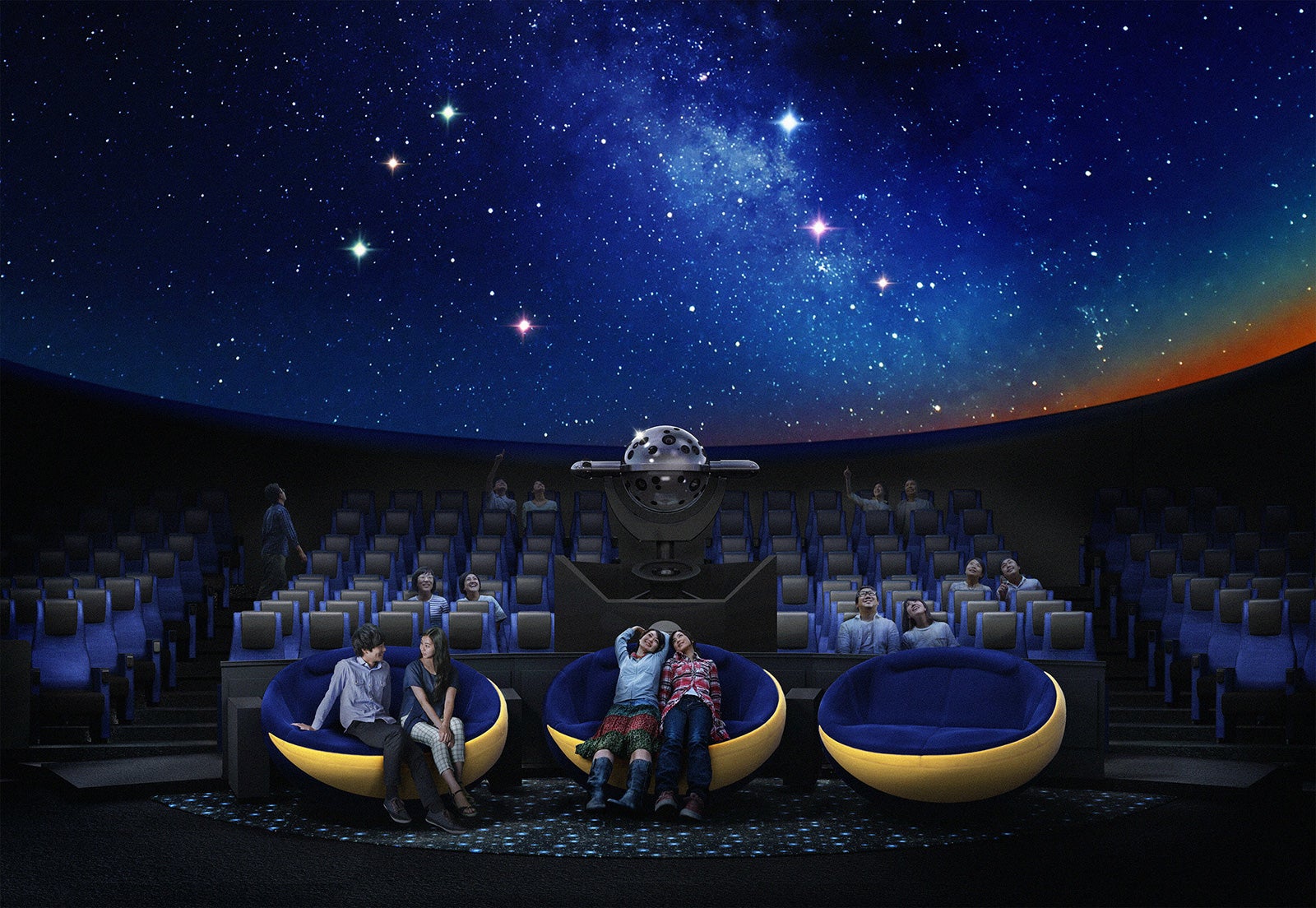 天空／画像提供：コニカミノルタプラネタリウム“天空”-in-東京スカイツリータウン