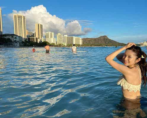 久慈暁子アナ、夫・渡邊雄太選手とバカンスへ 水着ショットも公開「素敵な夫婦」「新婚旅行かな?」と反響
