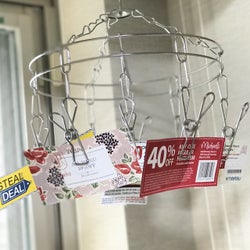 【クーポン収納術】ステンレスピンチでオシャレな“吊るす収納”