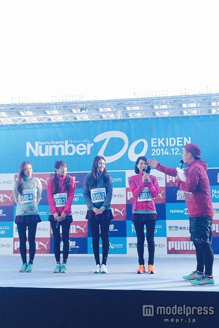 4人のランニングウェアにも注目が集まる