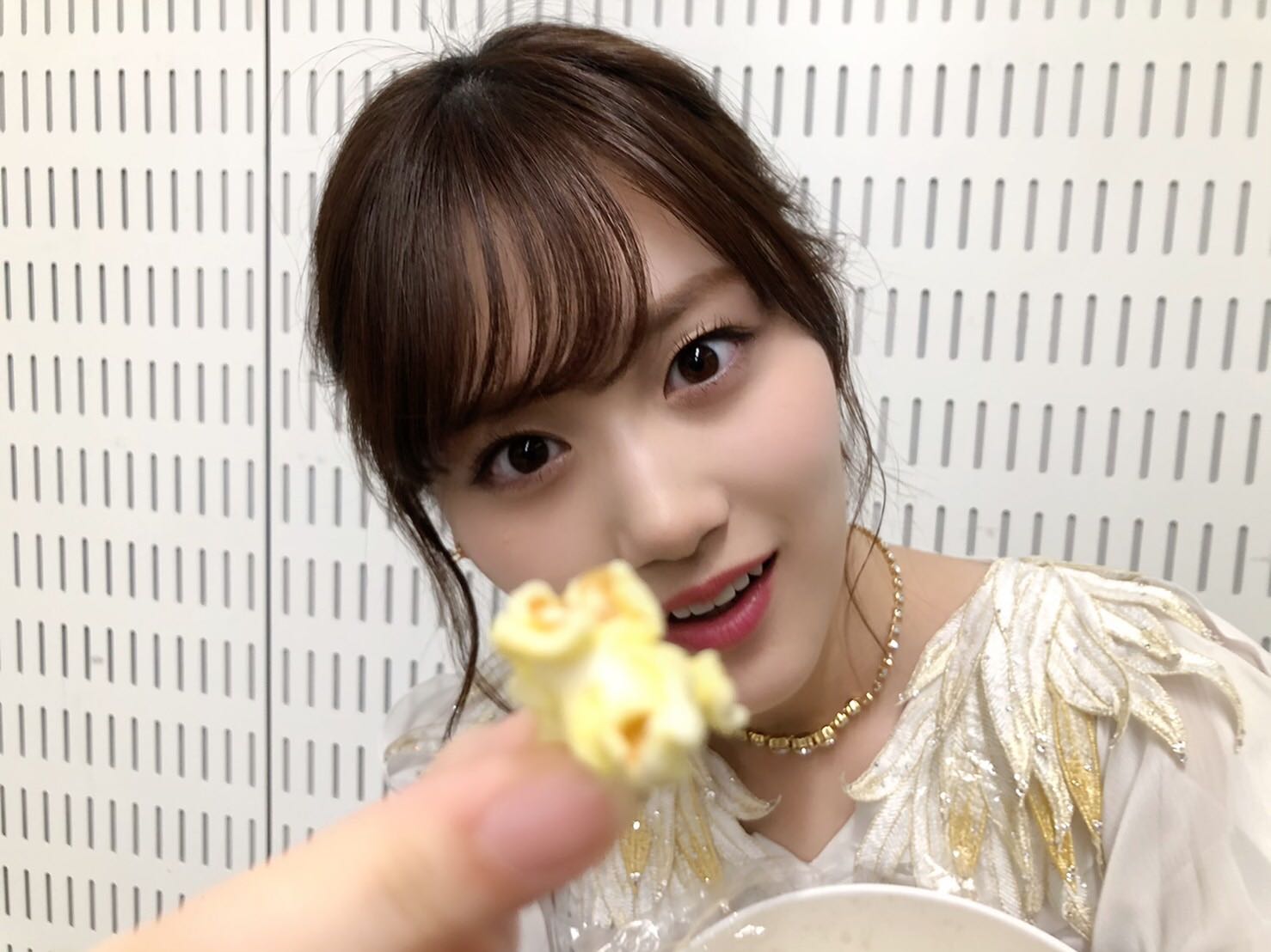 山下美月「ポップコーンあげる」／ミュージックステーション出演後のオフショット（提供写真）