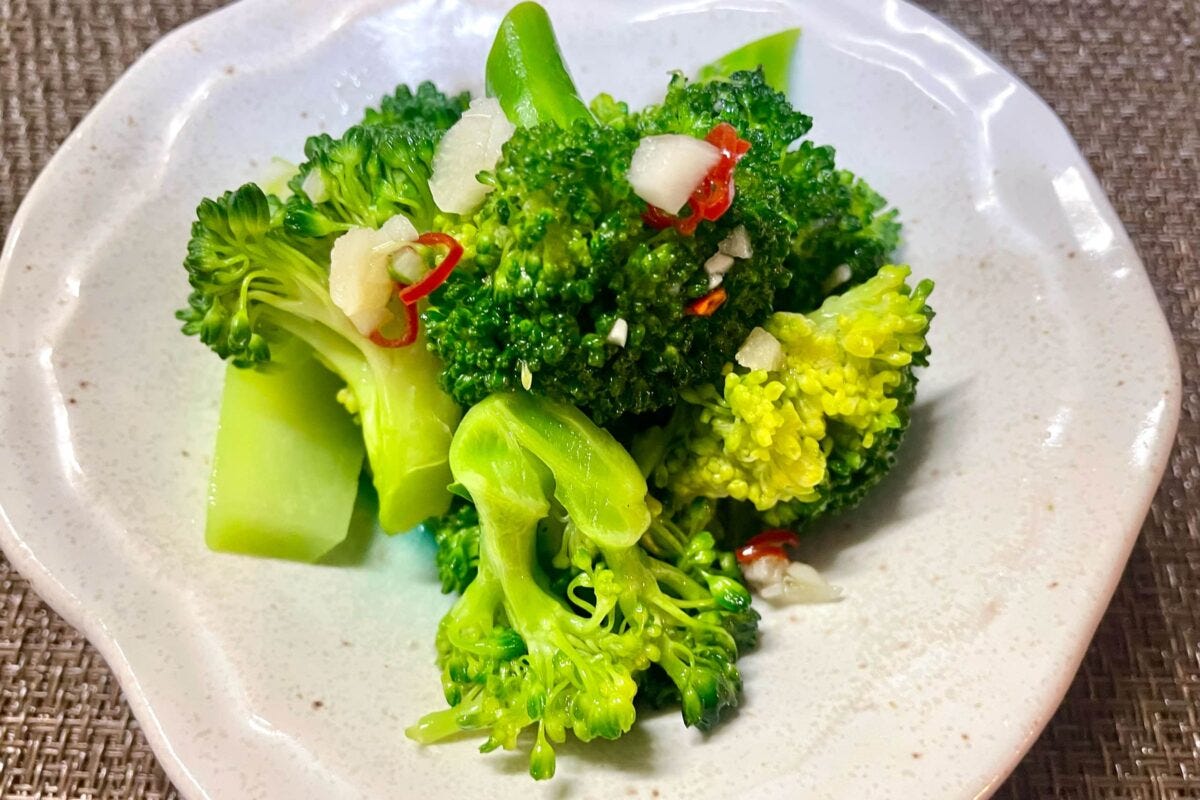 ブロッコリーのペペロン風