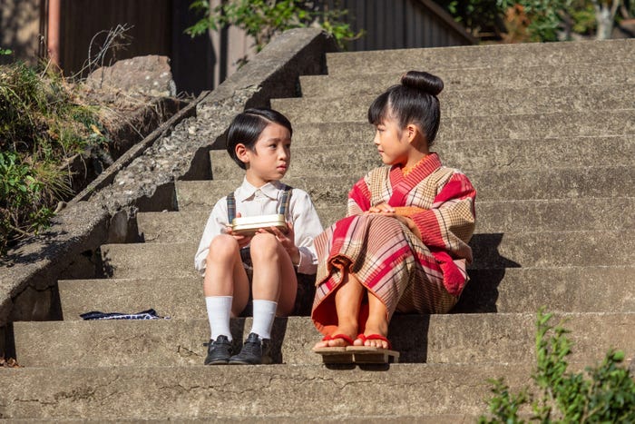 木村優来、永瀬ゆずな「あんぱん」第7話(C)NHK