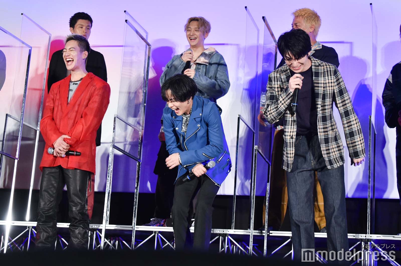 （上段左から）永沼伊久也、鈴木昂秀、うえきやサトシ、（下段左から）三山凌輝、川村壱馬、前田公輝 （C）モデルプレス