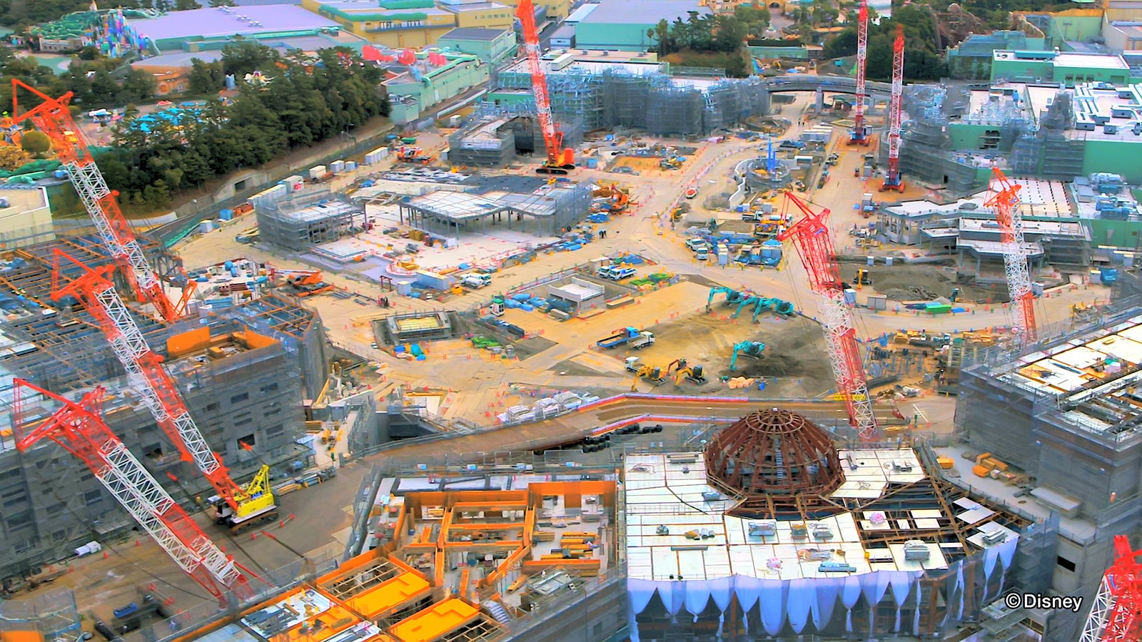 2021年1月ドローン撮影（C）Disney