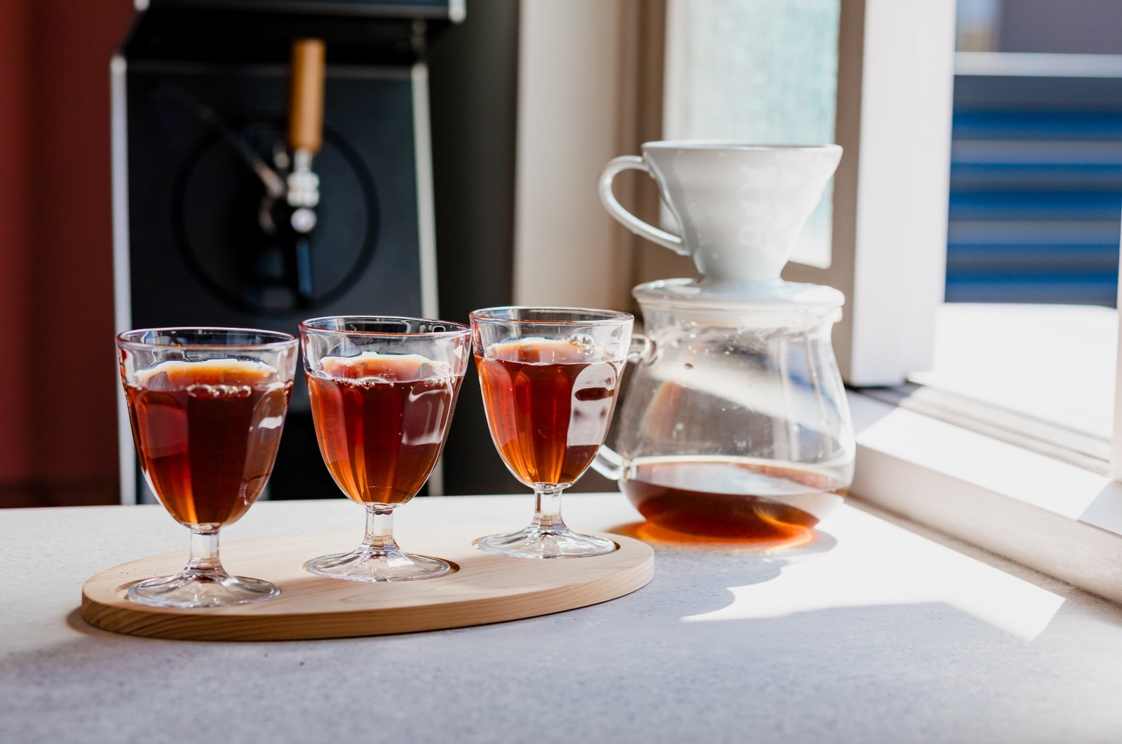 コーヒーフライト（3種類飲み比べセット）1200円／提供画像