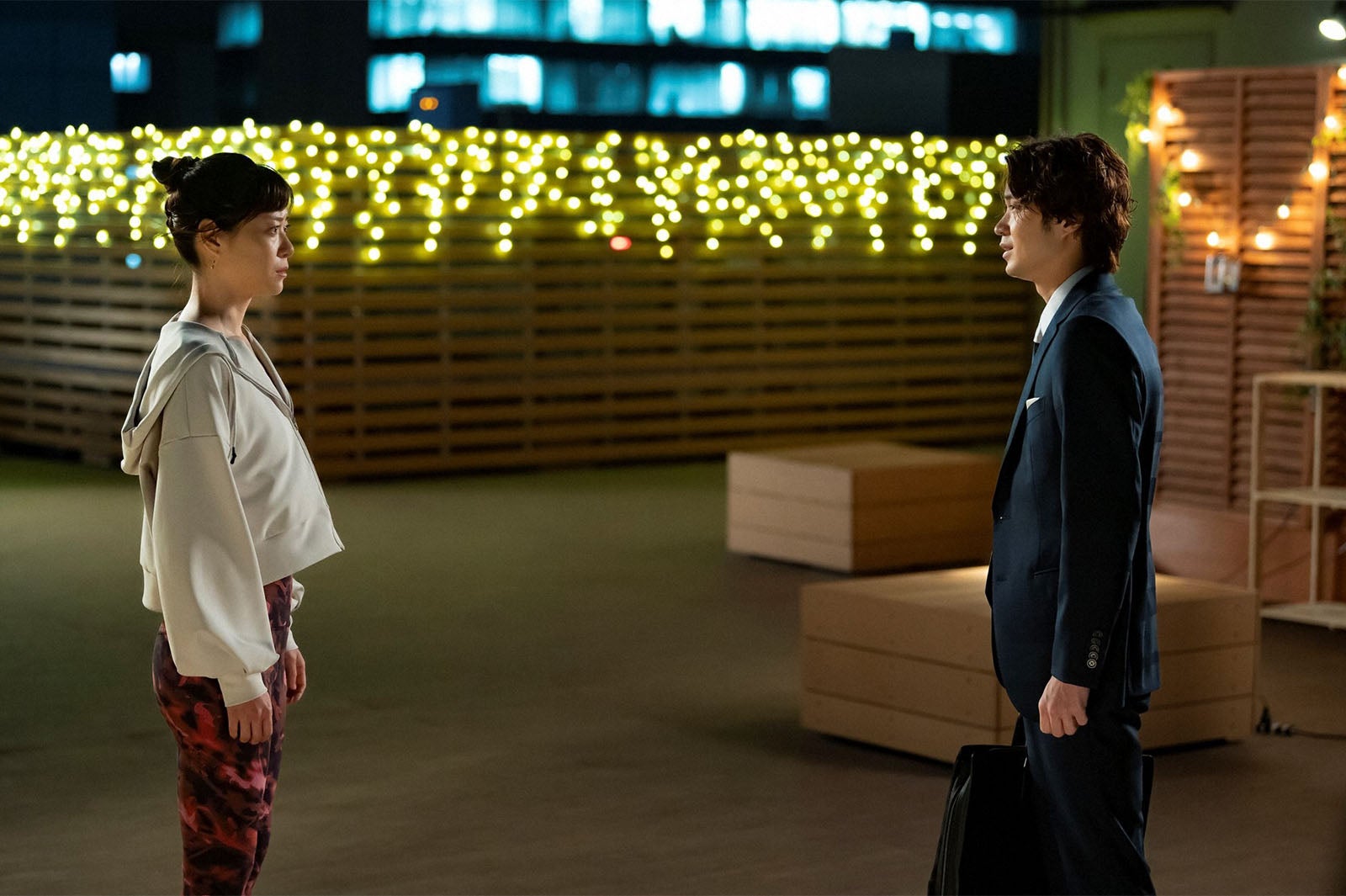 上野樹里、磯村勇斗／「持続可能な恋ですか？～父と娘の結婚行進曲～」第9話より（C）TBS