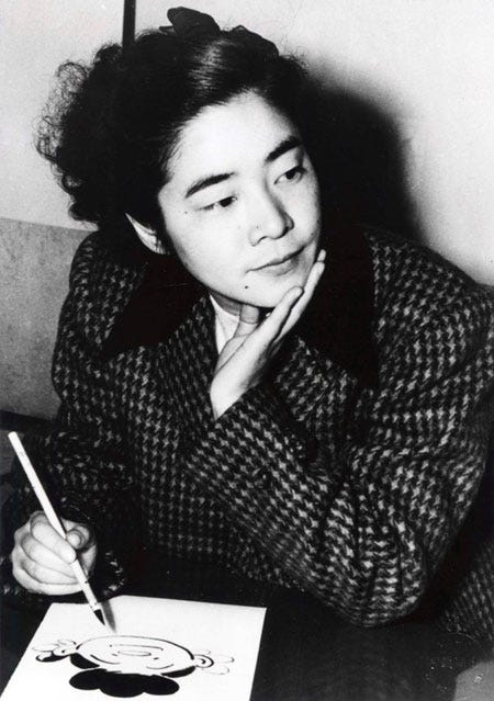 「サザエさん」の原作者・長谷川町子(C)長谷川町子美術館