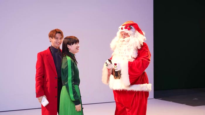 横浜流星、広瀬すず、サンタクロース(提供写真)