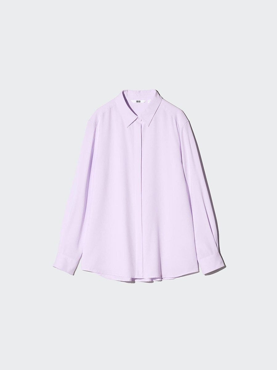 ユニクロのレーヨンブラウス