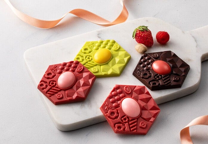 ベリールビーカット「ジュエリーアートショコラ」各799円　※画像提供／グレープストーン