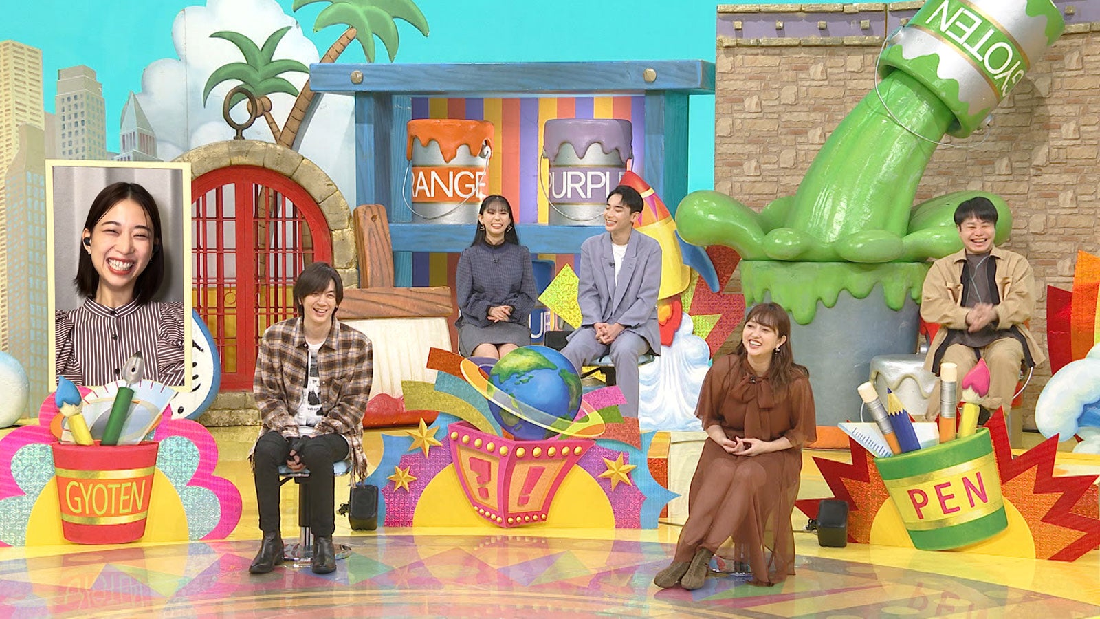 森川葵、DAIGO、ミチ、よしあき、菊地亜美、井上裕介（NON STYLE）（C）日本テレビ