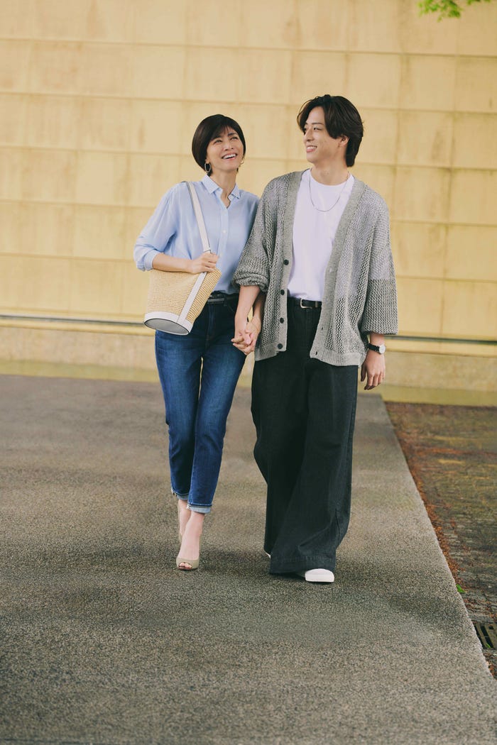 内田有紀、寺西拓人(C)フジテレビ
