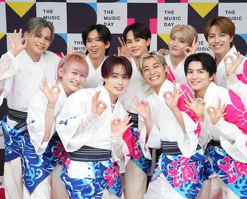超特急、特別仕様の阿波踊り衣装でパフォーマンス 今夏の目標明かす【「THE MUSIC DAY 2025」囲み取材】