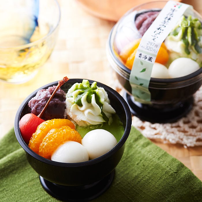 宇治抹茶の和ぱふぇ¥297(税別)/画像提供:セブン-イレブン