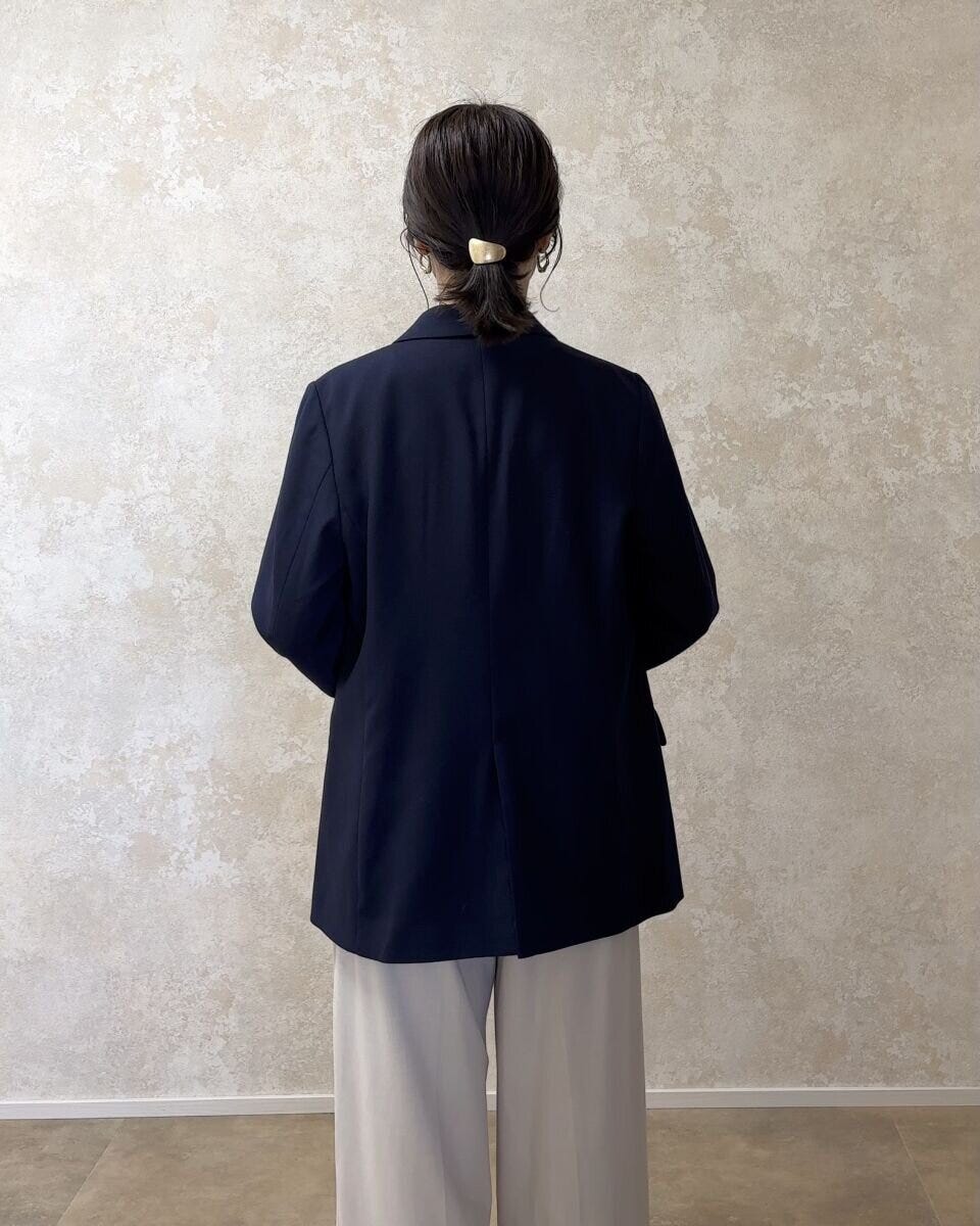 GUダブルブレストジャケット GUダブルブレストジャケット Mサイズ着用感 バック