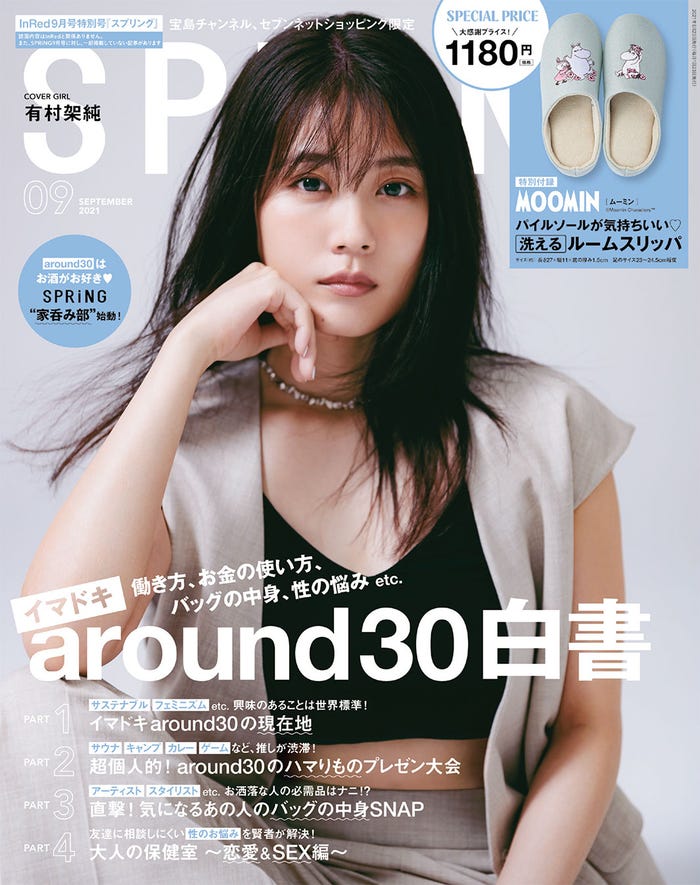 「SPRiNG」9月号InRed特別号(宝島チャンネル、セブンネットショッピング限定)(画像提供:宝島社)