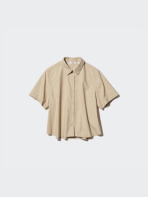 ユニクロ コットンショートシャツ ユニクロのコットンショートシャツ