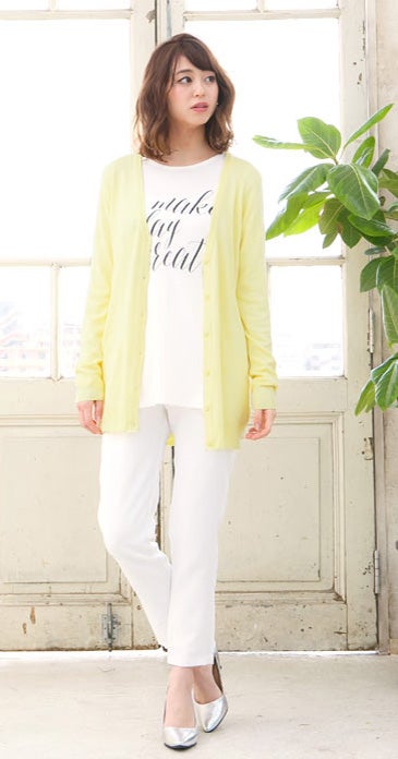 シルクタッチニットカーディガン/ロングカーディガン「神戸レタス」1,590円（税込）／画像提供：神戸レタス