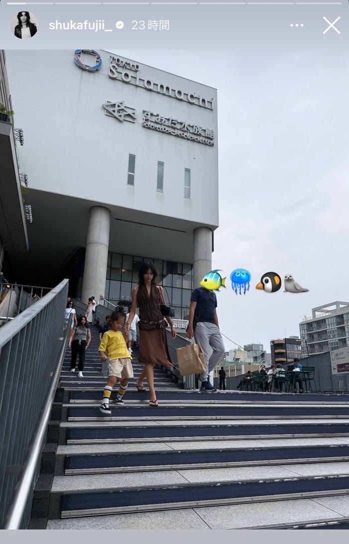 藤井萩花Instagramストーリーズより