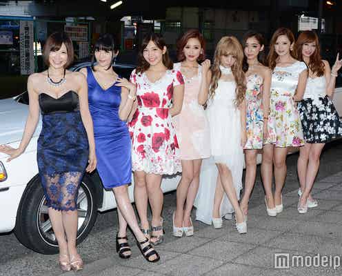 森下悠里、手島優、桜井莉菜ら、SEXYミニドレス&豪華リムジンで登場 “キャバ嬢”イベントにファン熱狂