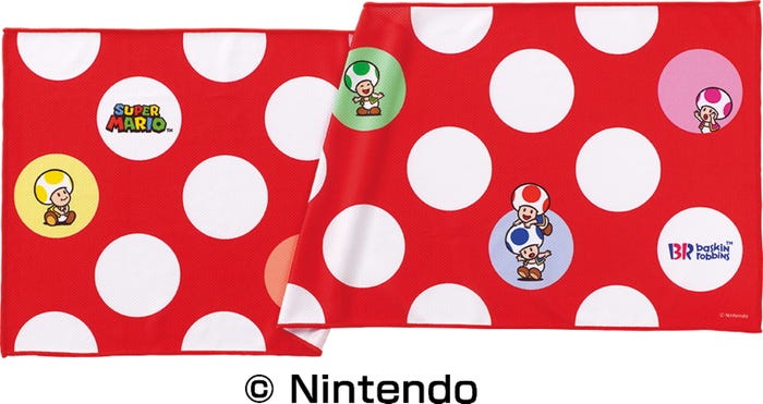 接触冷感素材のオリジナルクールタオル サイズ:縦30㎝×横80㎝(C)Nintendo